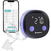 Fitdays Smart Body Tape Measure with Bluetooth Fitdays APP for Body Fat & Muscle Measurement, LED Display,Type-C,Unlimited Users (Purple)