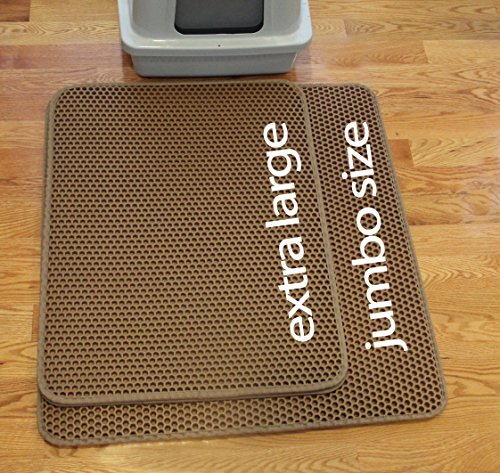 iPrimio Jumbo Size Cat Litter Trapper Litter Mat, EZ Clean Cat Mat
