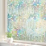 ALIUNI Window Privacy Film, Stained Glass Window