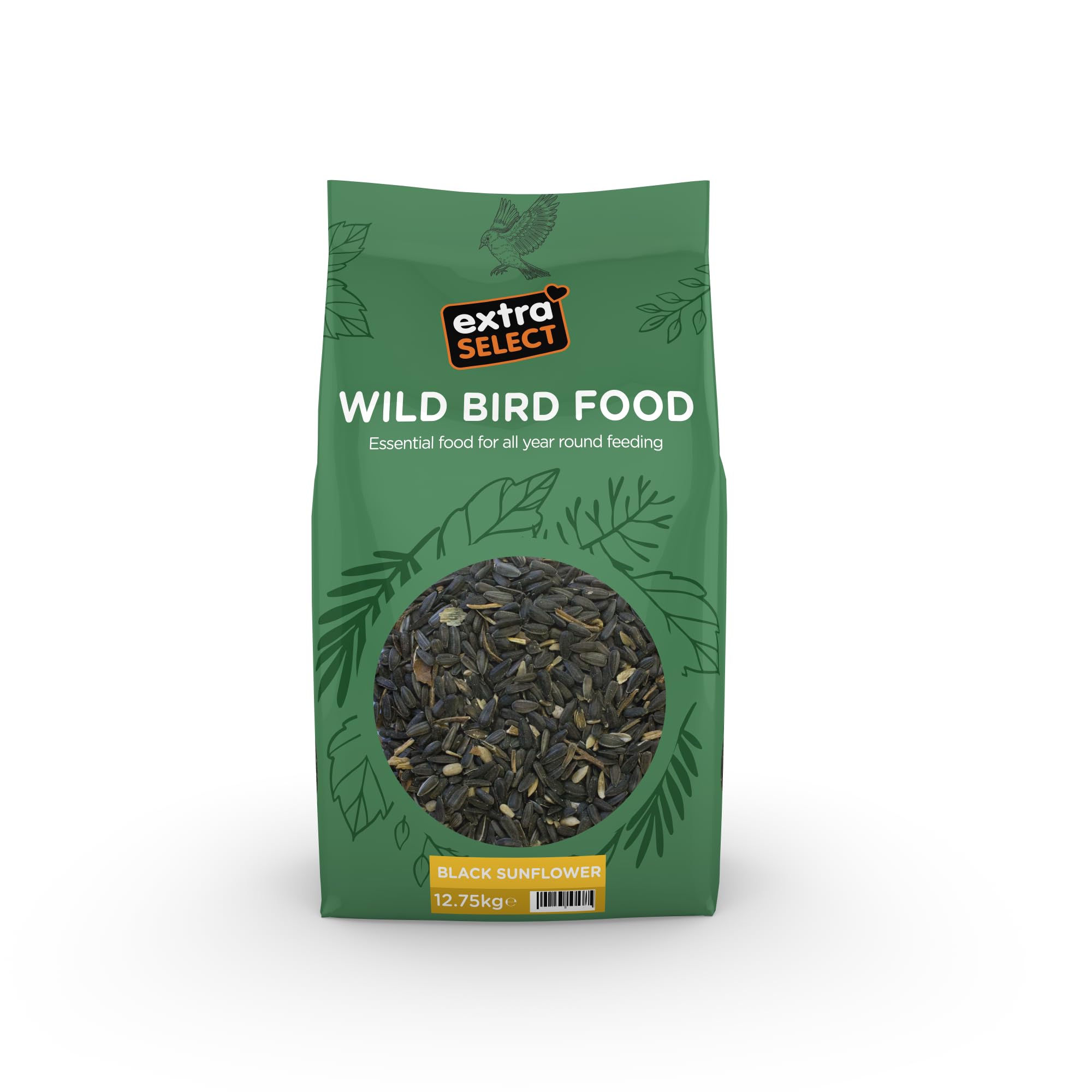 Extra Select Black Sunflower Seed Wild Bird Food, 12.75 kg