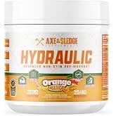 Axe and Sledge Hydraulic Stim Free Pre Workout Powder Orange Mango | 40 Servings, Nitrosigine&reg; &amp; HydroPrime&reg;, Enhanced Pumps, AstraGin&reg; Enhanced Absorption