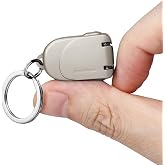 VOGARB All Metal Foldable Nail Clippers, Stainless Steel Pocket Keychain Fingernail Clipper with Earpick &amp; Keyrings, Portable Compact Travel Nail Trimmer Cutter for Men Women Adults, Champagne