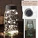Set of 3 Angel Tears Solar Powered String Light Mason Jar Lid Grey - Barn Roof Finish