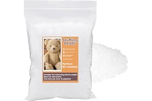 Hssugi 12.3oz Doll Stuffing Beads Plastic Pellets for Filling, Toy Stuffed Beads, Transparent Weight FilledBeads for Filling Cloth Art DIY, Stuffing Bead Stuffed Animal beanbag Crafts