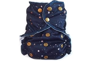 Easy Peasies Pocket Cloth Diaper Cover 6-40 lbs One Size Ships From Canada (Galaxy)