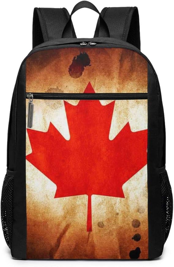 XTYND556 Retro Canadian Flag College Commuter Backpack