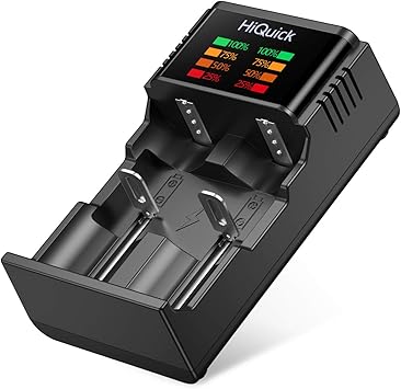 Amazon Com Hiquick Lithium Battery Charger For 3 7v Li Ion Rcr123a And 1 2v Nimh Nicd a C D Rechargeable Batteries Electronics