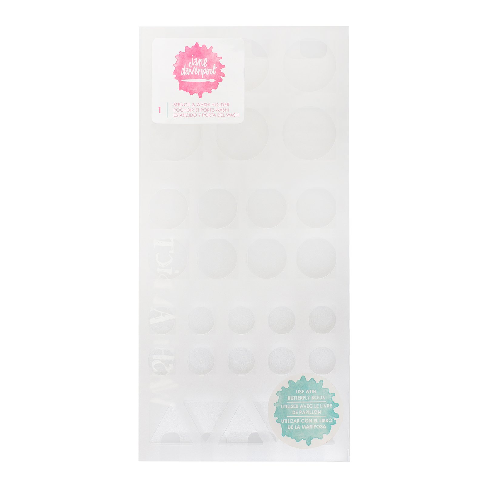 American Crafts 2 Piece Stencil Basic