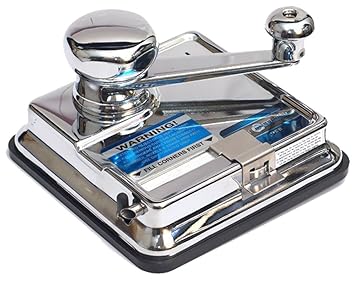 OCB MikrOmatic Duo Zigaretten Stopfmaschine, Chrom, Silber 15 x 15 x 10 cm