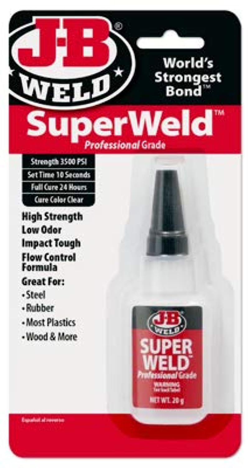 J-B Weld 33120H SuperWeld Glue - Clear Super Glue - 20g