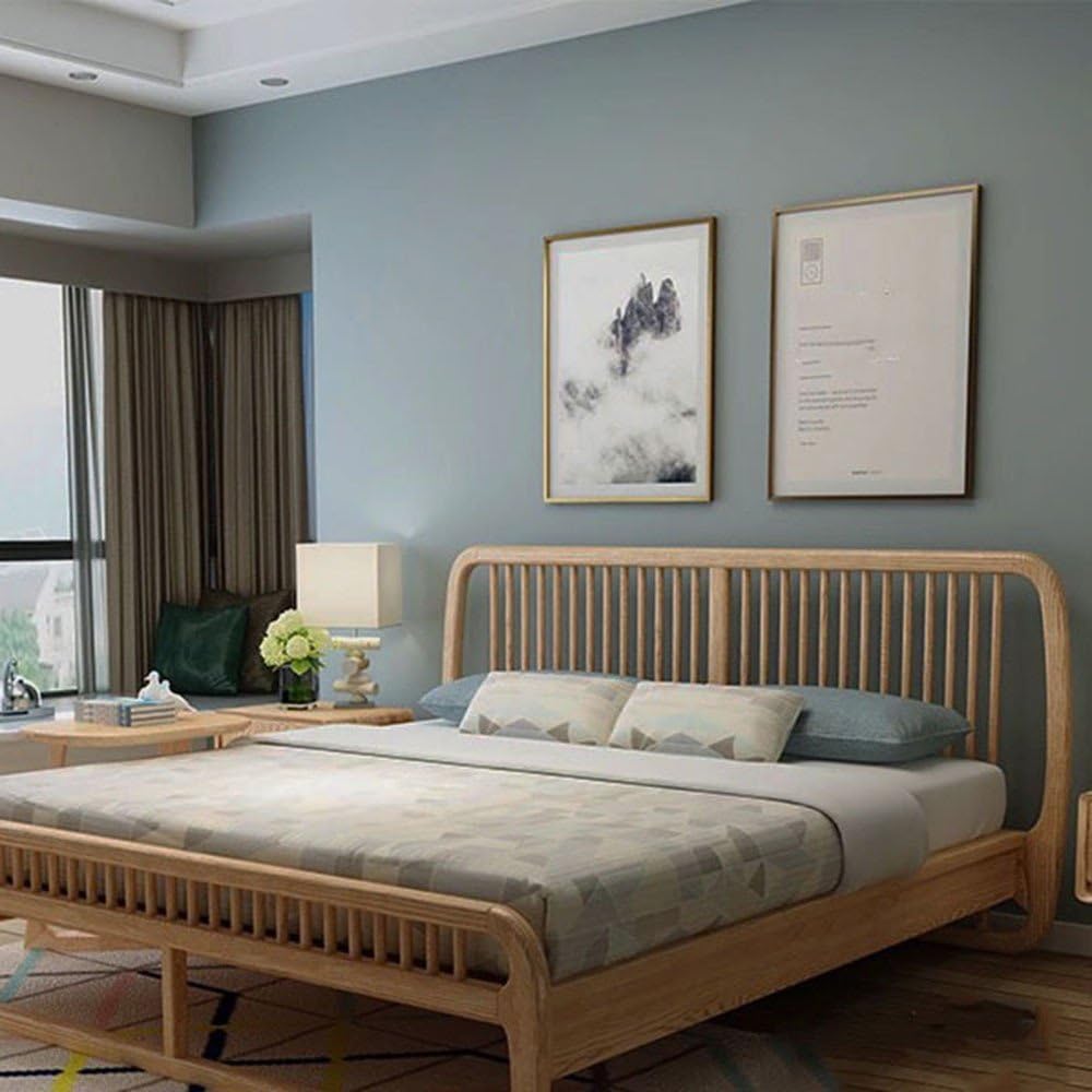 Modern minimalist wallpaper Solid color nonwovens Texture-free plain wallpaper, dark blue grey LH-99134, wallpaper only