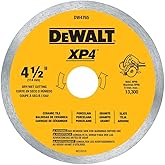 DEWALT Diamond Blade for Porcelain Tile, Wet/Dry, 4-1/2-Inch (DW4765)