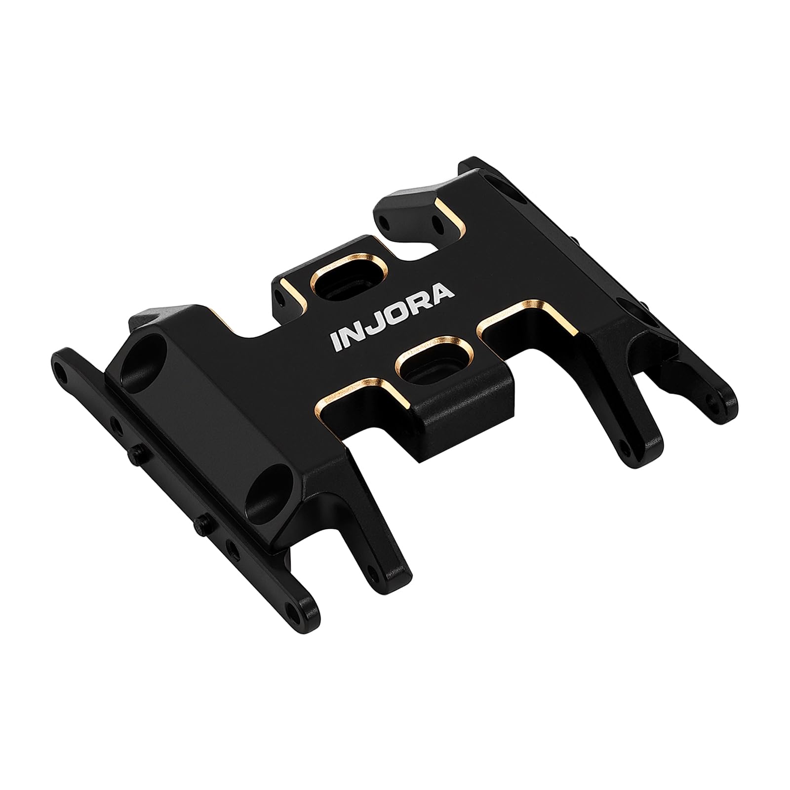 INJORA Skid Plate Forward & Reverse CNC Aluminium Brass for 1/24 RC Crawler SCX24 Upgrade