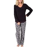 PajamaGram Fuzzy Pajamas For Women - Snuggle Fleece PJ Set For Women