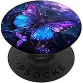 Purple Butterflies PopSockets Adhesive PopGrip