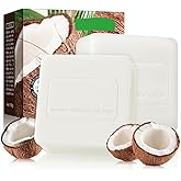 AMY'S DIARY Handmade Vegan Natural Coconut Oil Bar Soap For Face And Body, With Premium Essential Oils, Rich Moisture & Gentle Cleansing For Men And Women 2 Pack