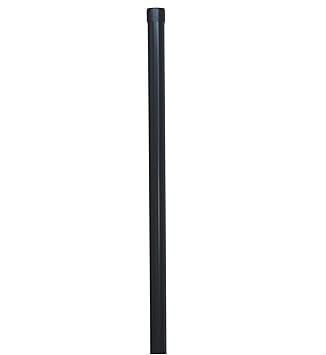 EXCOLO Zaunpfahl Metall Ø 34 mm 1425mm lang für 1,2m hohe Metall Zaunanlage aus Schweißgitter Draht in grau anthrazit RAL 701