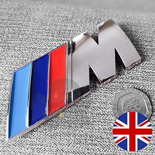 GhostCarParts ® - M SPORT BADGE STICKER Chrome Rear Boot Emblem Badge M3 M5 M6 E46 E36 E90 E92 E39 E60 E87 M POWER (fits BMW) sport M X5 X6 1 3 5 7 !! - OFFICIAL GhostTCarParts®