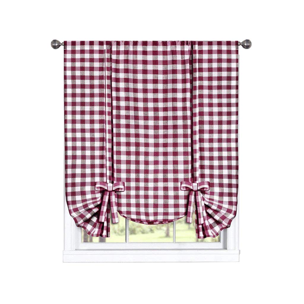 Best Grey And Red Kitchen Curtains