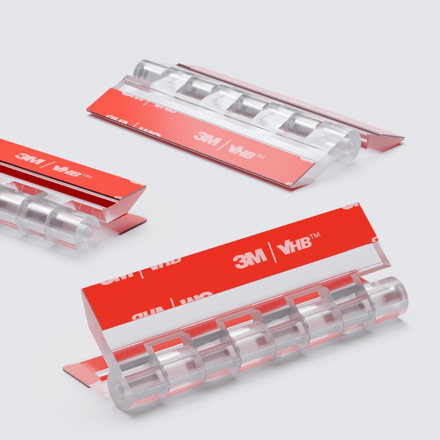 4X Acrylic Piano Hinges - No Glue Required. Transparent Clear Plastic 75mm