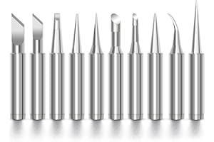 V TELESKY 900M Soldering Iron Tips Replacement Solder Tips for Atten, Quick, Aoyue, Yihua, Vastar, Sywon, Tabiger, SOAIY and X-Tronic Soldering Station (10Pcs Different)