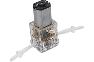 Yunseity Micro Peristaltic Pump, 1ml / min 0.001m Titration Self Priming Pump Miniature, Metering Measuring Liquid Dosing Pump for Beauty Medical Instruments