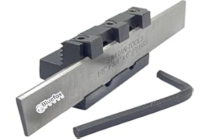 BLUEFOX TOOLS Lathe Adjustable Type Parting Cut Off Tool Holder 10mm Shank With 3/4" HSS Blade | Metal Lathe machine | T Type