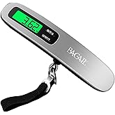 BAGAIL Digital Luggage Scale, 110lbs Hanging Baggage Scale with Backlit LCD Display, Portable Suitcase Weighing Scale, Travel