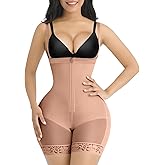 SHAPELLX Fajas Colombianas Shapewear for Women Tummy Control Plus Size Postpartum Body Shaper Butt Lifting Bodysuit