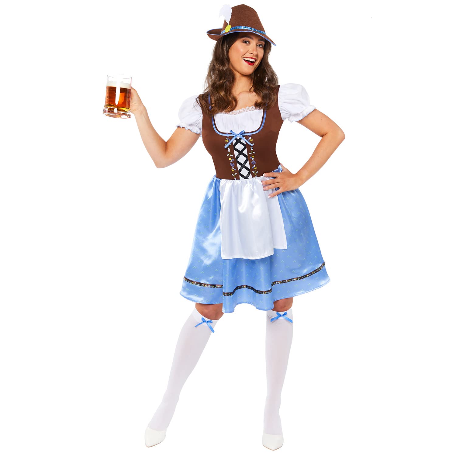 Amscan 9917571 - Adults Miss Bavarian Oktoberfest Women's Costume Size: 16-18