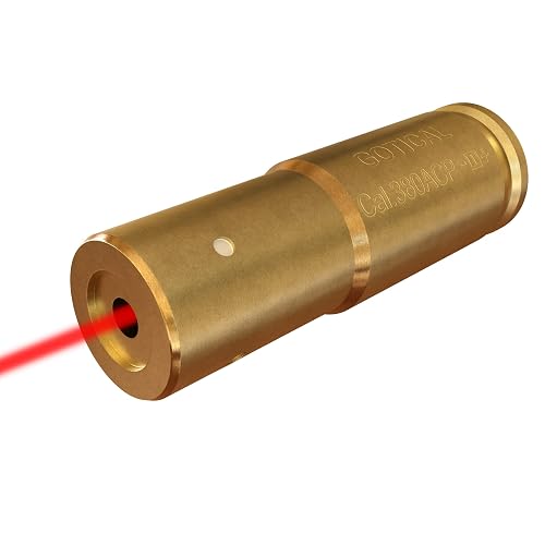 GOTICAL Laser Training Cartridge 380 ACP Bore Sight - Red Dot Gun ...