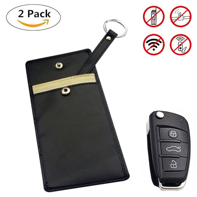 sweetlife 2PCS Car Key FOB,Car Key Fob Signal Blocking Pouch/Bag / Case