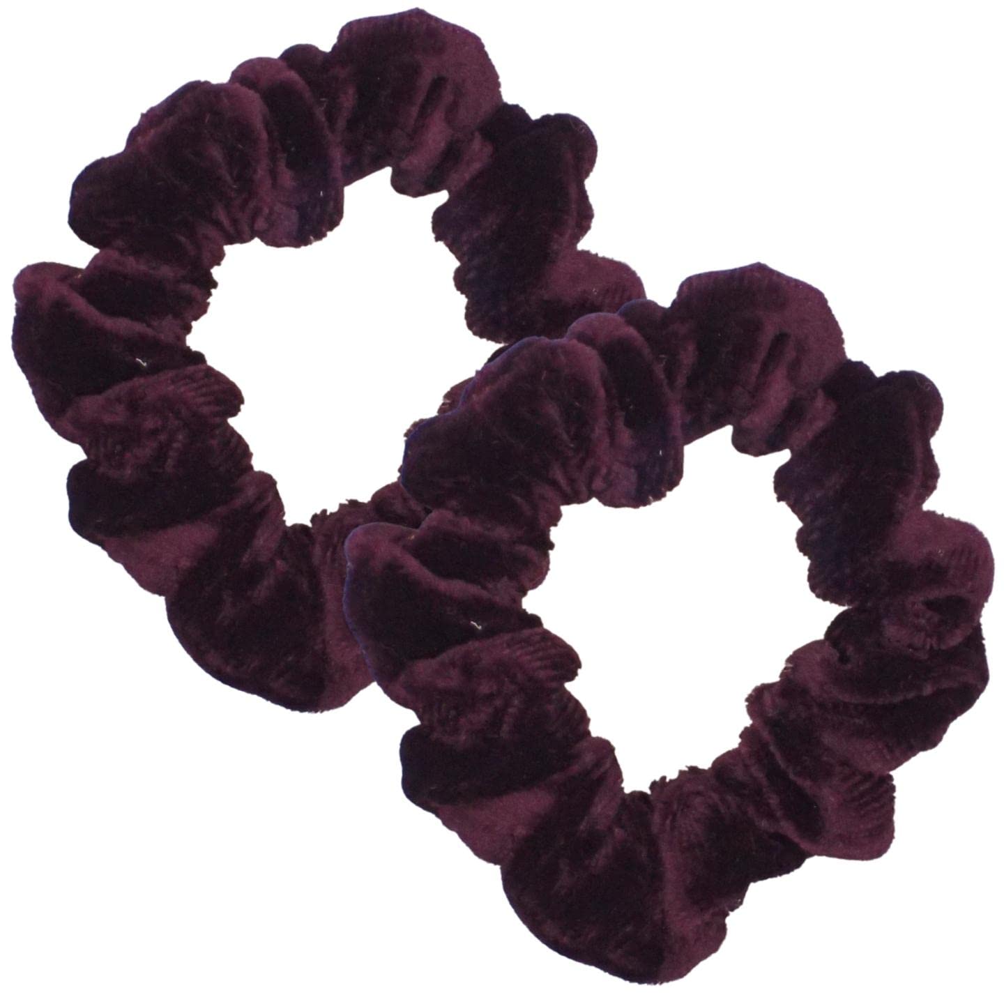 Topkids Accessories Velvet Small Elastic Hair Bands Hair Scrunchies Hair Bobbles Ponio Ponytail Band Hair Bands Hair Elastic Bands Hair Ties Hair Scrunchies for Women (Purple)