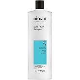 Nioxin System 3 Scalp + Hair Thickening Shampoo for Colored, Dry, & Damaged Hair with Light Thinning | Maintain Vibrant Color