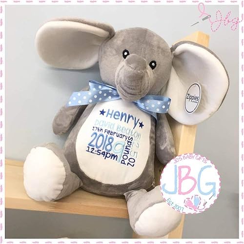 personalised elephant teddy