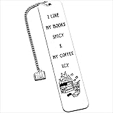 LovizoL Spicy Book Marks for Reading Women, Friendship Birthday Gifts for Women, Coffee Lovers Gift Ideas for Readers, Book Loves, Book Club Gifts, Funny ChristmasGifts, Book Accessories