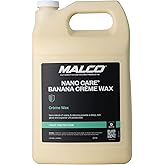 Malco Nano Care Banana Creme Wax - Deep Gloss Shine and Long-Lasting UV Protection/For Automotive, Marine and Industrial Finishes / 1 Gallon (197701)