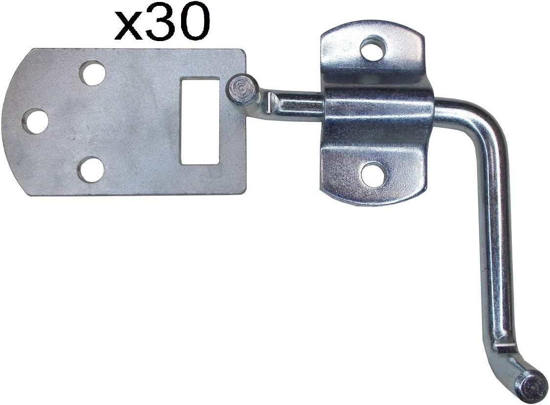 Mega Cargo Control 30 Pack Corner Side Gate Latch Set for Stake