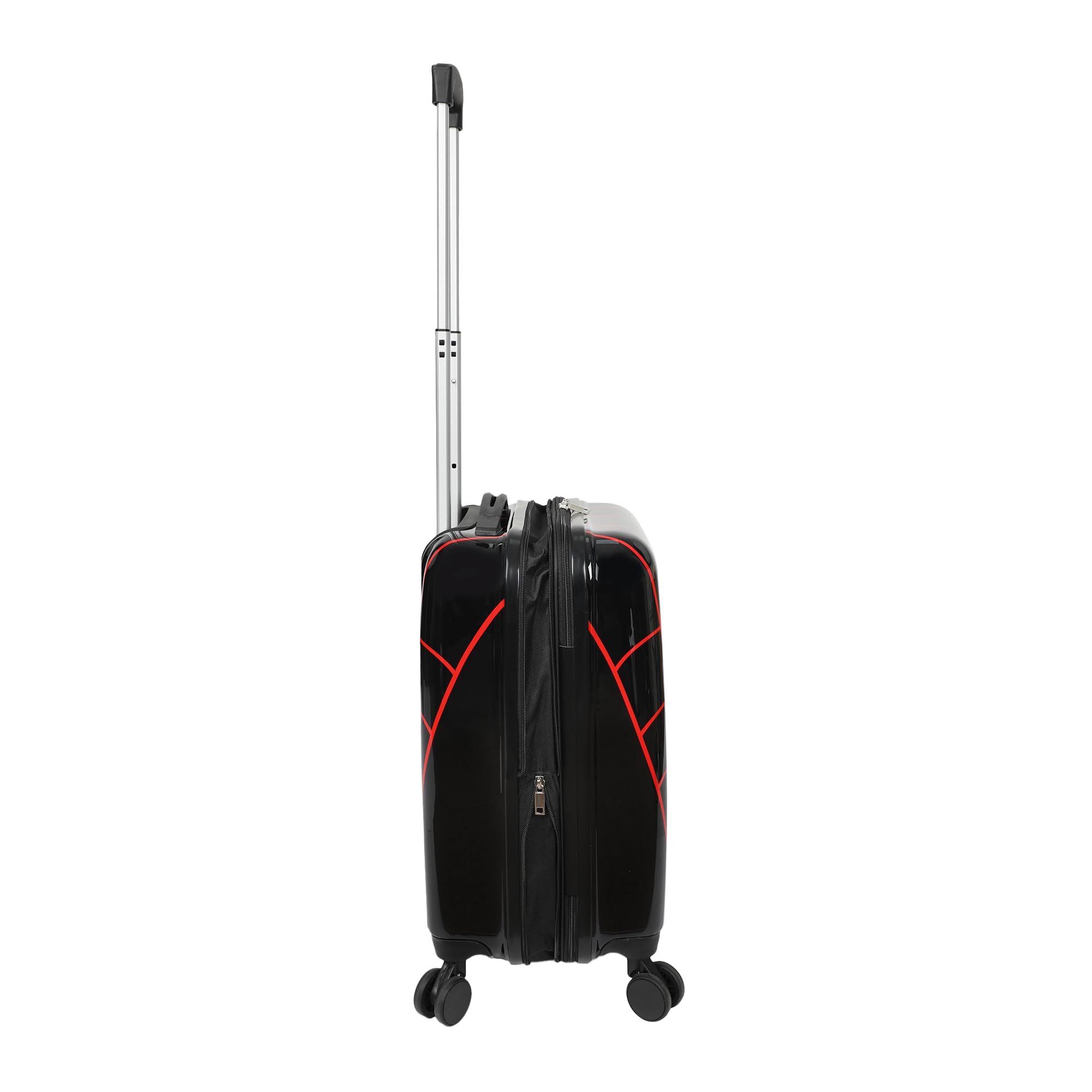 Bioworld Spider-Man Web Logo 20” Carry-On Luggage With Wheels And Retractable Handle
