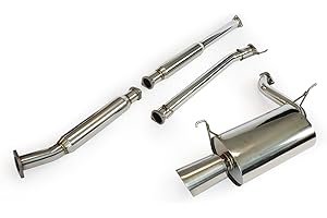 YONAKA MOTORSPORTS Yonaka 2.5" Performance Exhaust Compatible/Replacement for Honda Accord 98-02 4DR 4-Cylinder
