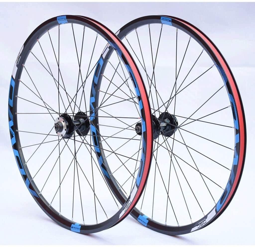 BZLLW Bike Wheel,Bike Wheelset,MTB Wheels 26 27.5 29Inch Mountain Bike Wheelset Double Wall Rims Dis