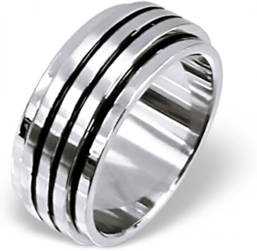 Surgical Steel Band Ring 925Pro Steel Rings Amazon.co.uk Jewellery