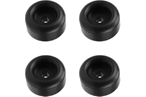 Narcilors 4 Pcs 2.5 Inches Trailer Ramp Door Rubber Bumpers for Trailer Truck Round Replacement for Cargo Stop Feet Bumpers