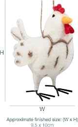 Trimits Needle Felting Craft Kit Chicken - Roving Wool, Needle, Shapes view 3