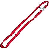 LIFTEX® - Trusted Since 1955 | Red ENR5 x 20' Endless Dual-Cover Polyester Round Sling (V:13200; C:10600; B:26400) | Lifting Rigging Moving Towing Hoisting