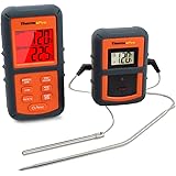 ThermoPro TP08 Wireless Remote Digital Kitchen Cooking Meat Thermometer - Dual Probe for BBQ Smoker Grill Oven - Monitors Food from 300 Feet Away