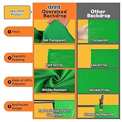 10x10ft Greenscreen Background Streaming Backdrop