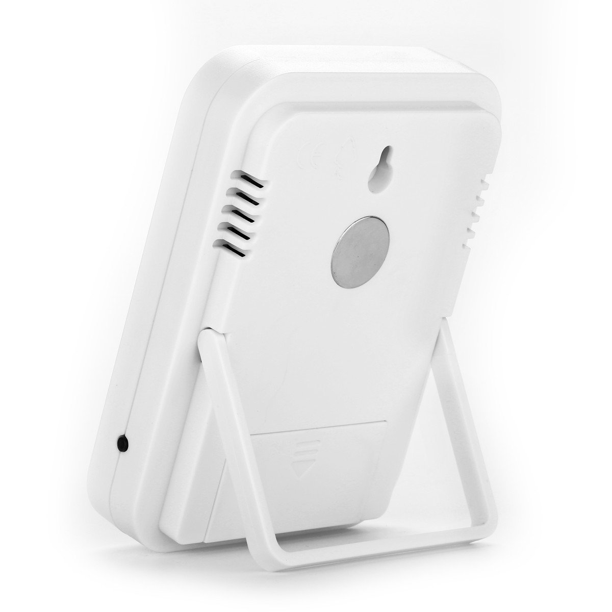 Thermomètre Hygromètre Intérieur,GLISTENYThermomètre Interieur Numérique à écran LCD Tactile,Moniteur de Température et d\'humidité avec horlogie calendrier