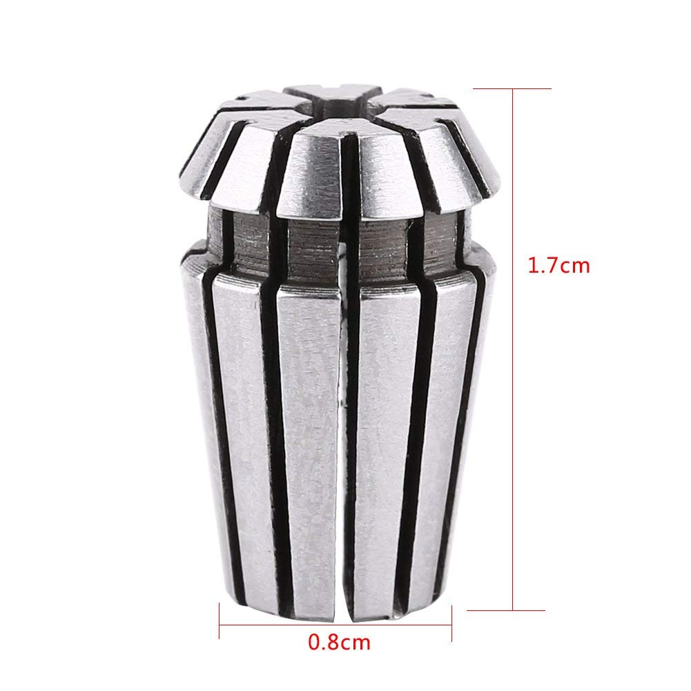 Collet Set TOPINCN Er11 Cnc Collet Milling Lathe Holder Tool 1/8 Inch (3.175Mm) 4Mm 6Mm for Cnc Milling Lather 3Pcs - Image 3