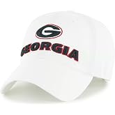 Officially Licensed University Georgia White MVP Hat Classic Bulldogs Adjustable Team Structured Cap